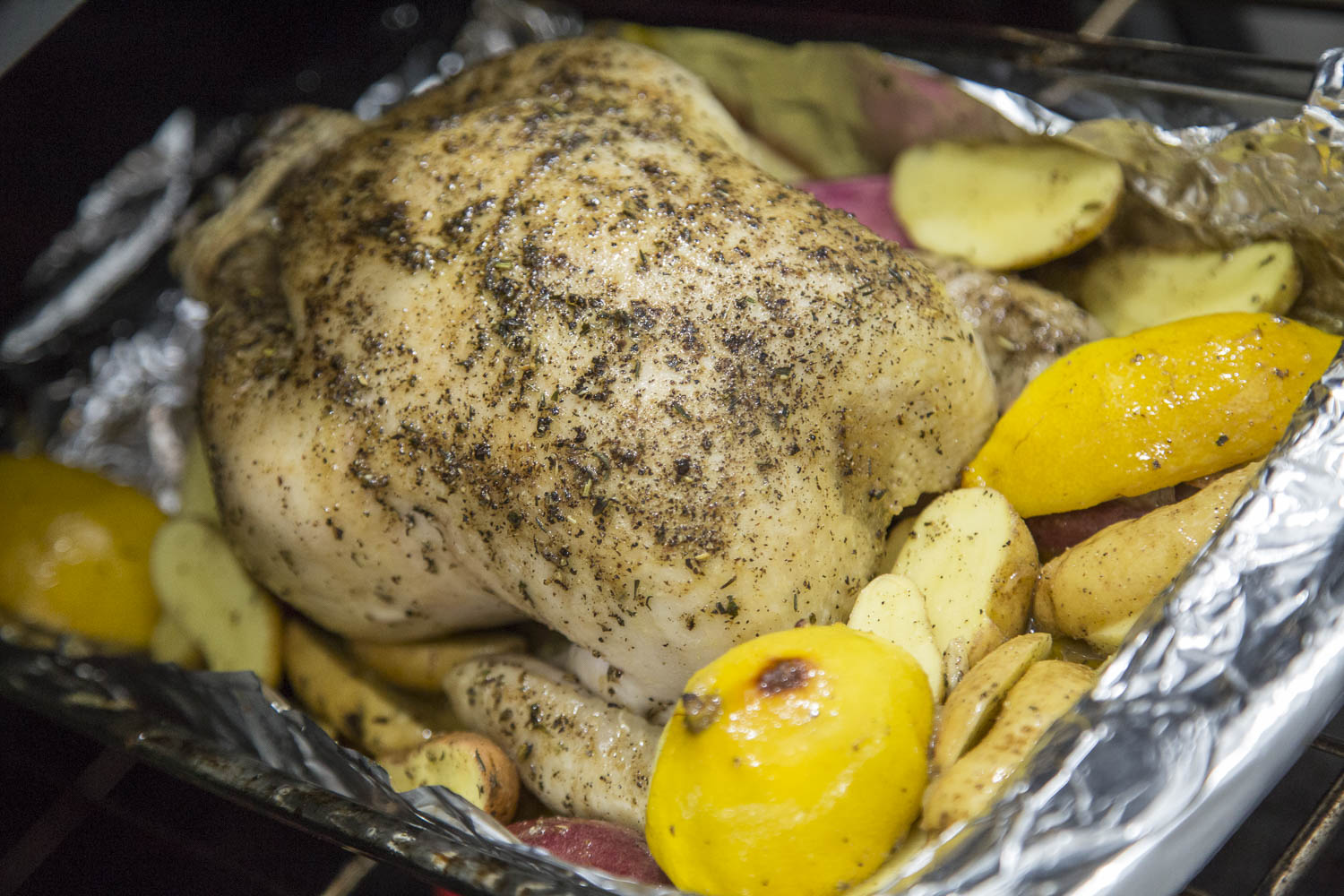 Lemon Herb Oven Roasted Chicken